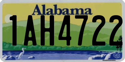 AL license plate 1AH4722