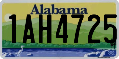 AL license plate 1AH4725