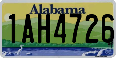 AL license plate 1AH4726