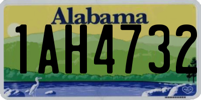 AL license plate 1AH4732