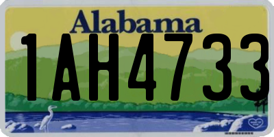 AL license plate 1AH4733