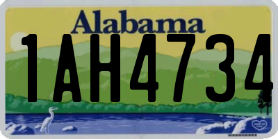 AL license plate 1AH4734