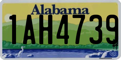 AL license plate 1AH4739