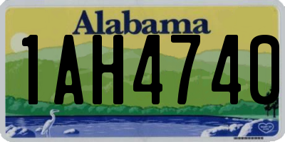 AL license plate 1AH4740