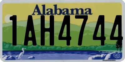 AL license plate 1AH4744