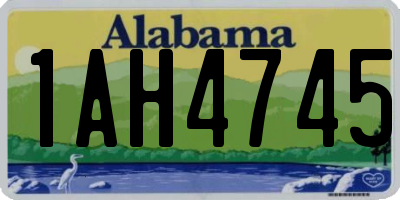 AL license plate 1AH4745