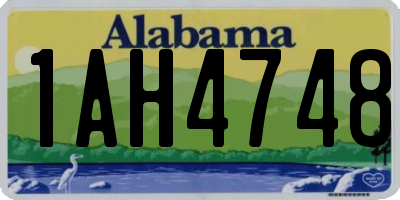 AL license plate 1AH4748