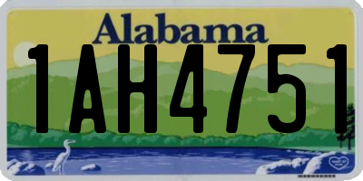 AL license plate 1AH4751