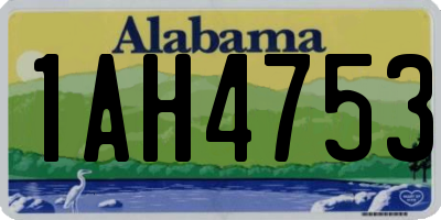 AL license plate 1AH4753
