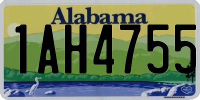AL license plate 1AH4755