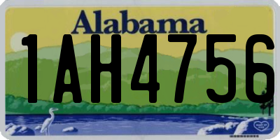 AL license plate 1AH4756