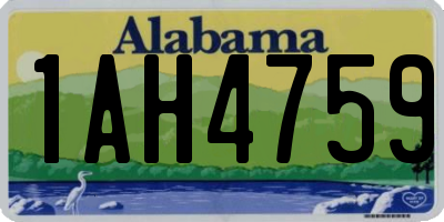 AL license plate 1AH4759