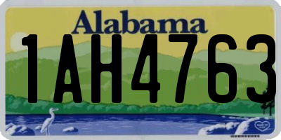 AL license plate 1AH4763