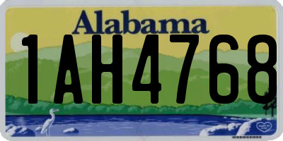 AL license plate 1AH4768