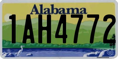 AL license plate 1AH4772