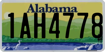 AL license plate 1AH4778