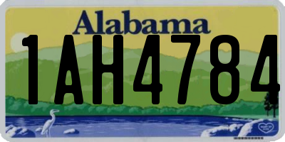 AL license plate 1AH4784