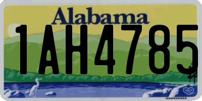 AL license plate 1AH4785