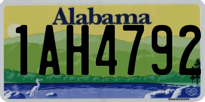AL license plate 1AH4792