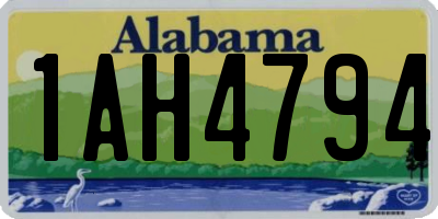 AL license plate 1AH4794