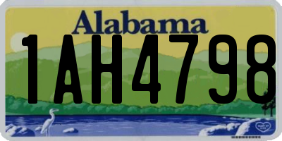 AL license plate 1AH4798
