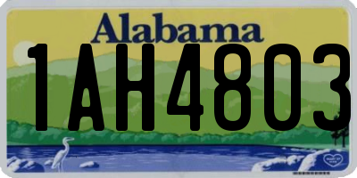 AL license plate 1AH4803