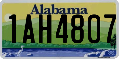 AL license plate 1AH4807