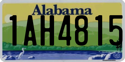 AL license plate 1AH4815