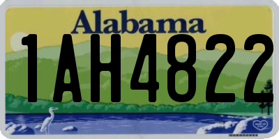 AL license plate 1AH4822