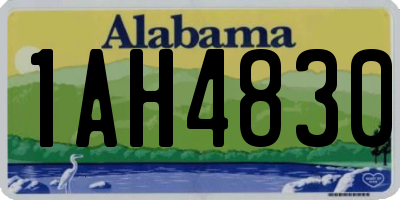 AL license plate 1AH4830