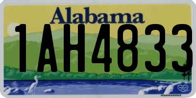 AL license plate 1AH4833