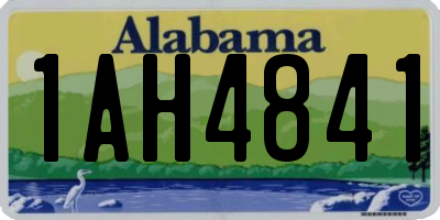 AL license plate 1AH4841