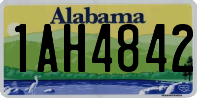 AL license plate 1AH4842