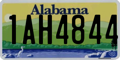 AL license plate 1AH4844