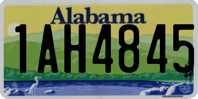AL license plate 1AH4845