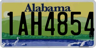 AL license plate 1AH4854