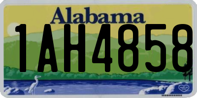 AL license plate 1AH4858