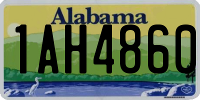 AL license plate 1AH4860