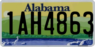 AL license plate 1AH4863
