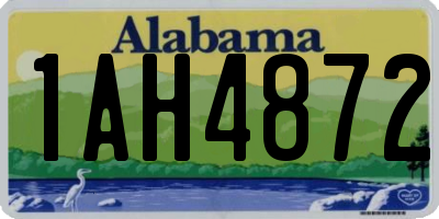 AL license plate 1AH4872