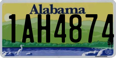 AL license plate 1AH4874