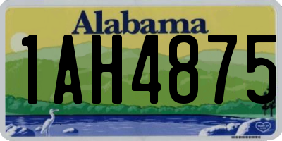 AL license plate 1AH4875