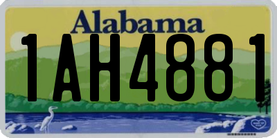 AL license plate 1AH4881