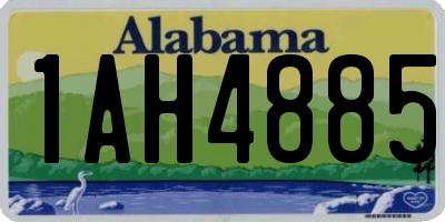 AL license plate 1AH4885