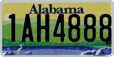 AL license plate 1AH4888