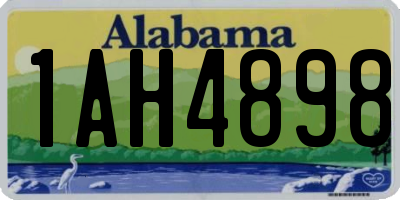 AL license plate 1AH4898