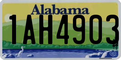 AL license plate 1AH4903