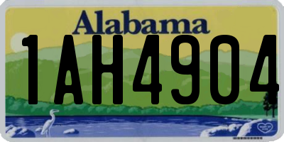 AL license plate 1AH4904