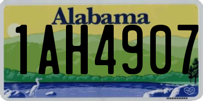 AL license plate 1AH4907