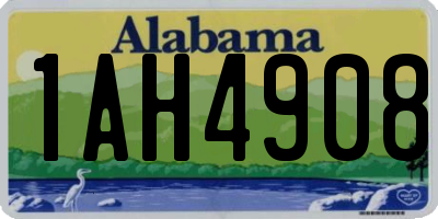 AL license plate 1AH4908